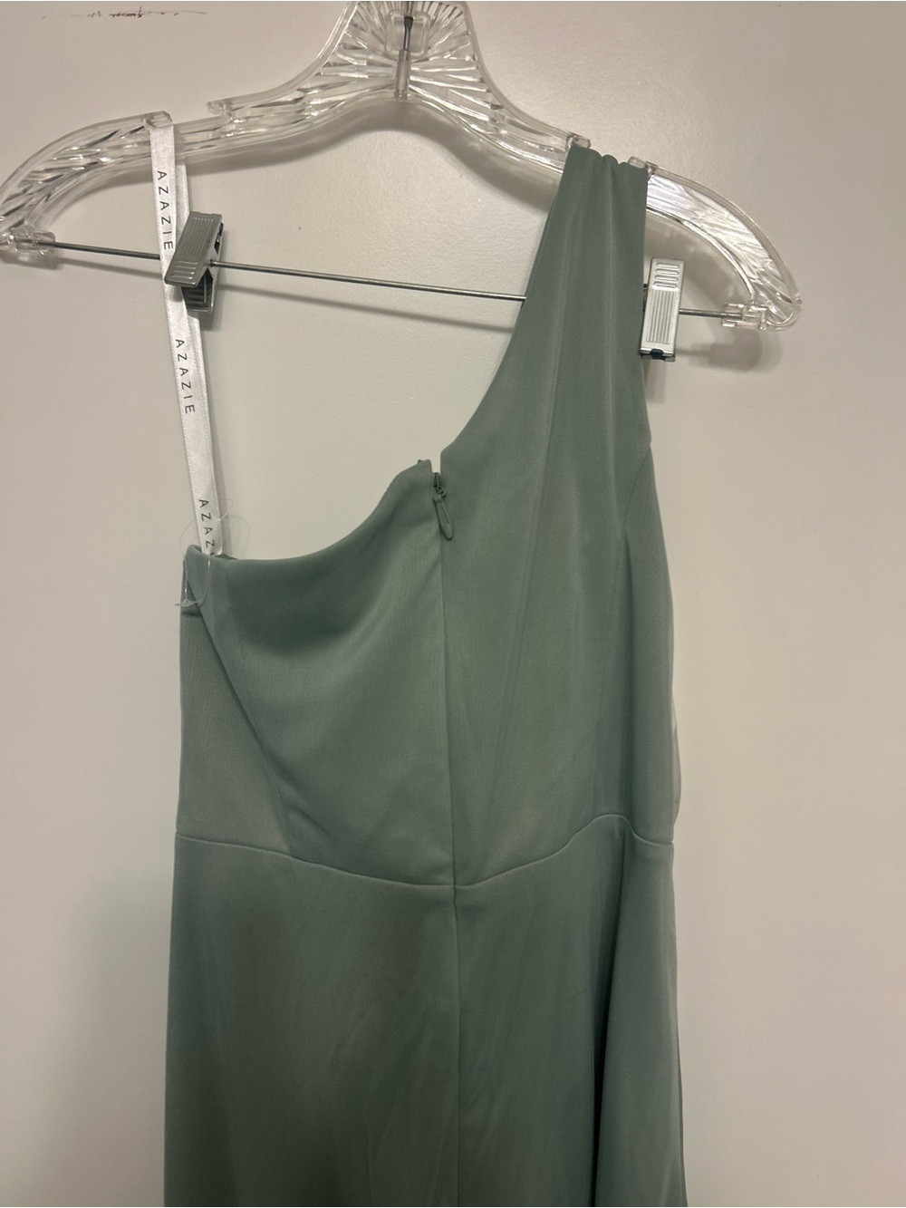 Azazie Brooke Floor Length One-Shoulder Maxi Dress - Picture 14 of 14
